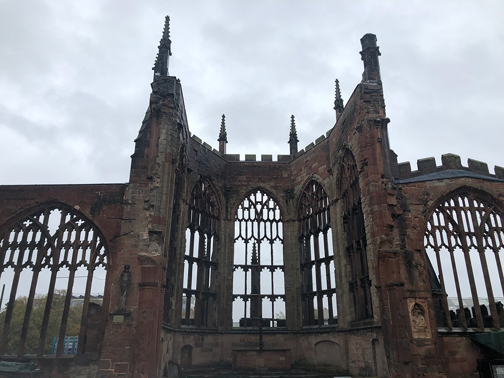 “The Ruins of Coventry Cathedral in 2018.” Photograph by Jeremy Eichler. “The Ruins of Coventry Cathedral in 2018.” Photograph by Jeremy Eichler.