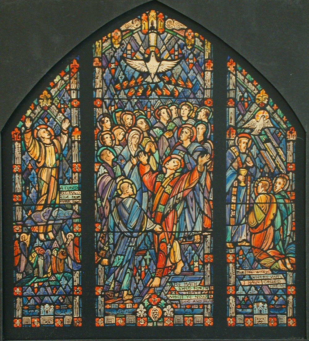 Design drawing for stained glass window, J. & R. Lamb Studios, c. 1900. Library of Congress, Prints and Photographs.