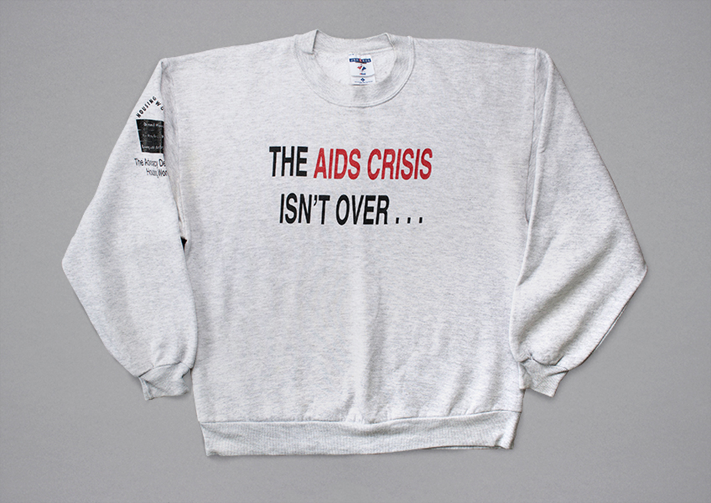 Front of a sweatshirt from 1998.