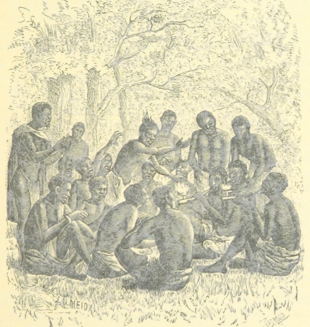 Cannabis smoking in late nineteenth-century Angola, from Hermenegildo Carlos Brito Capelo and Roberto Ivens’ De Benguella ás Terras de Iácca (1881).