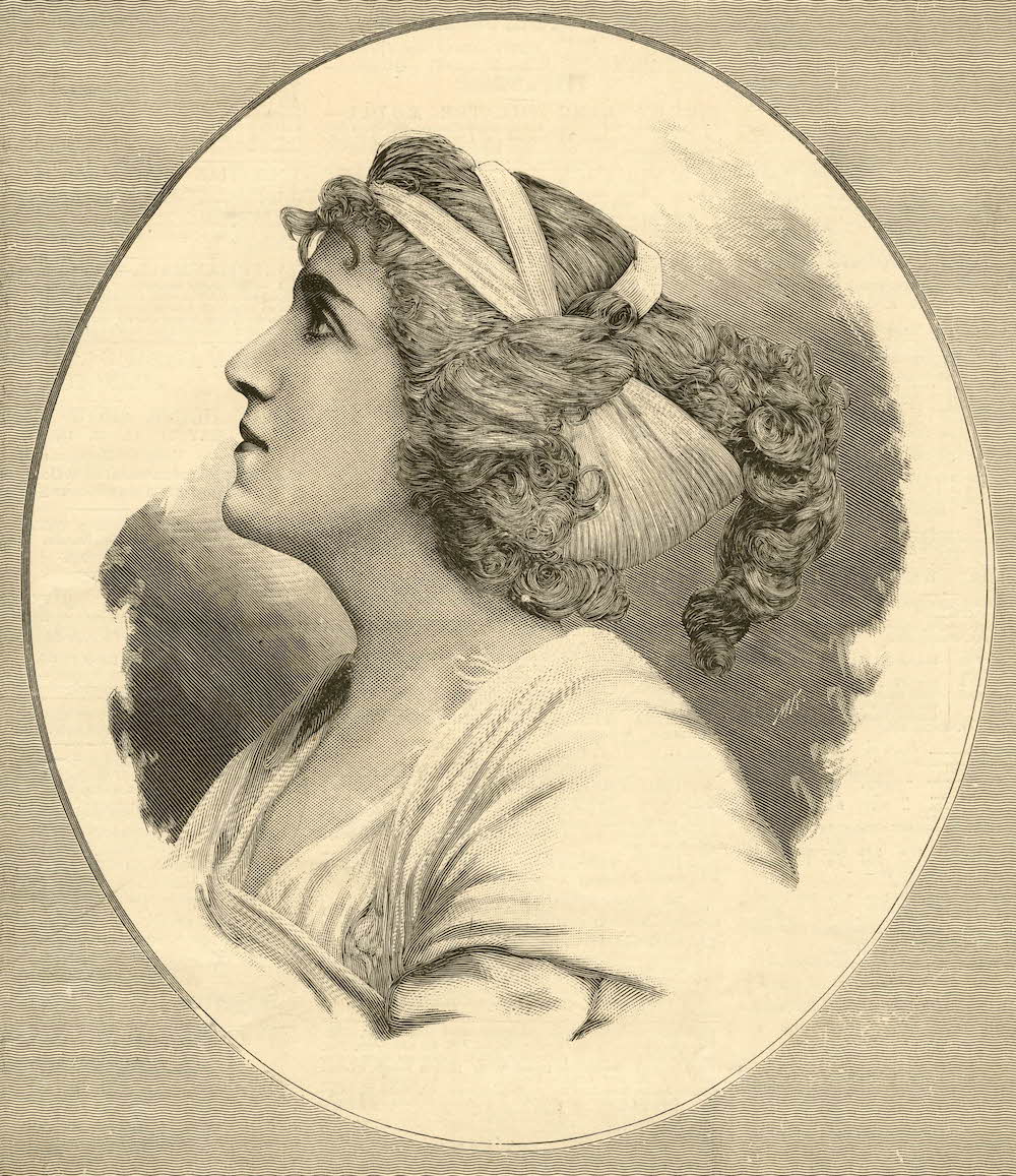 Miss Julia Neilson as “Hypatia,” c. 1890. The British Museum, Prints and Drawings.