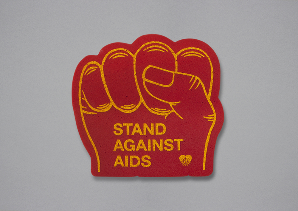 Activists wielded foam fists at Grand Central Terminal during the Republican National Convention, 2004.