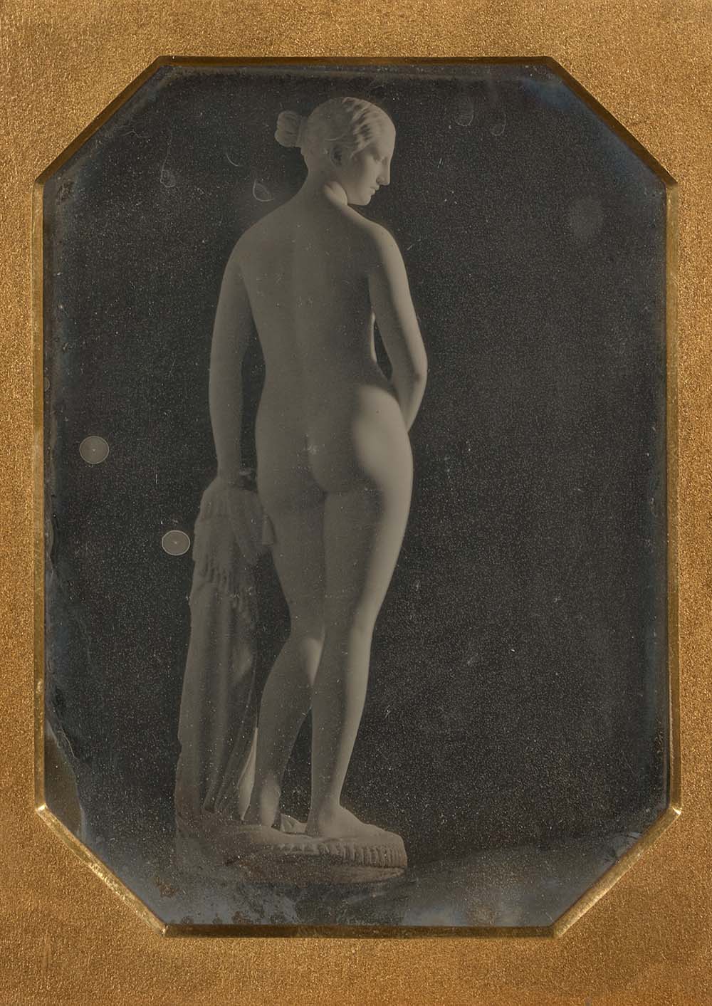 Daguerreotype of The Greek Slave by Hiram Powers, attributed to Southworth & Hawes, 1848.