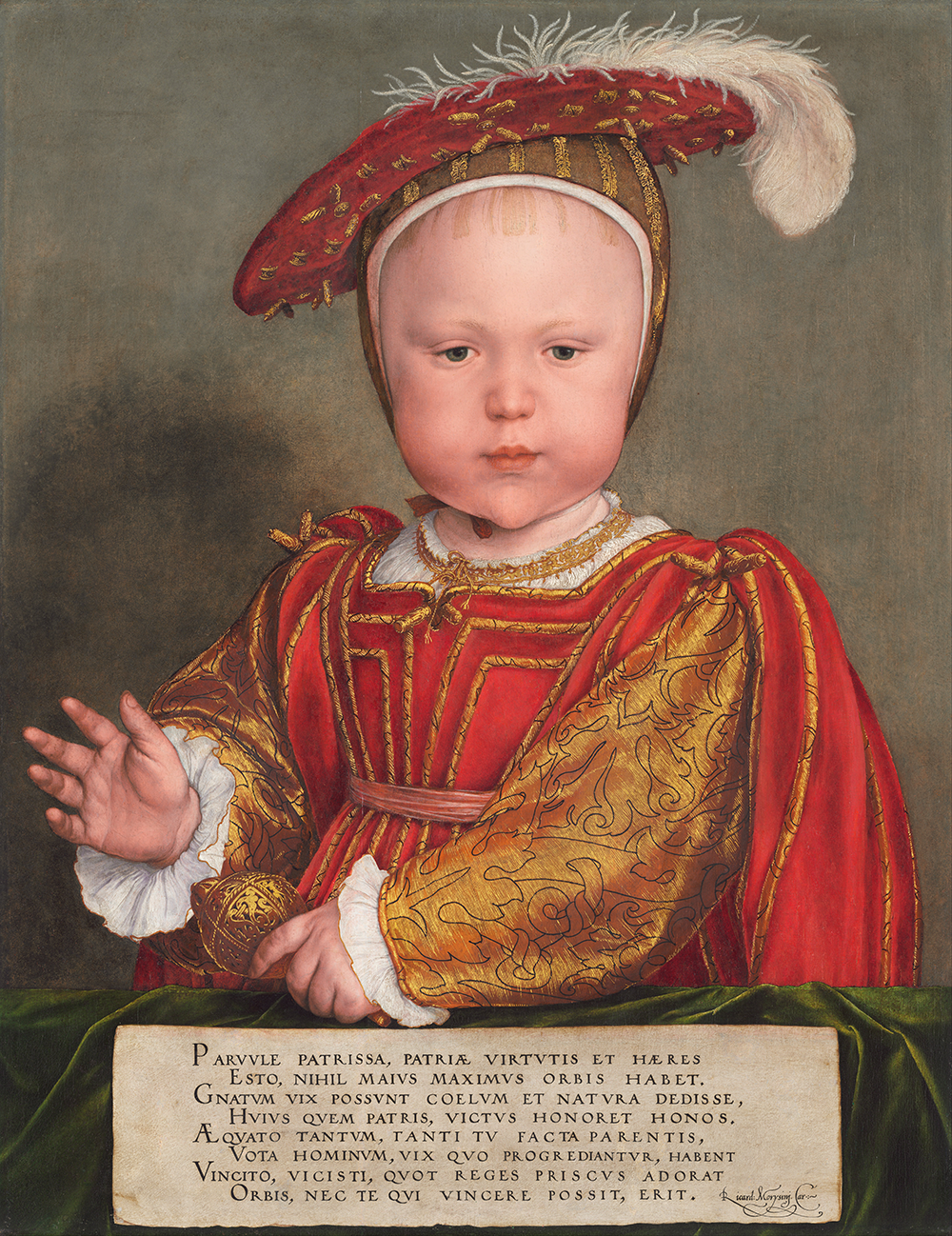 “Edward VI as a Child,” by Hans Holbein the Younger, probably 1538. National Gallery of Art, Andrew W. Mellon Collection.