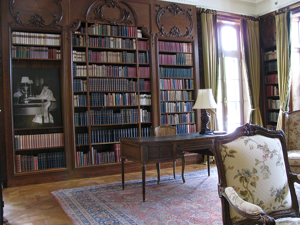 Photograph of Edith Wharton’s studio at the Mount, by Pablo Sanchez Martin, 2009.