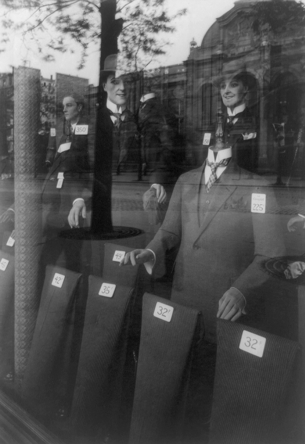 Men’s fashions, c. 1900. Photograph by Eugène Atget. Library of Congress, Prints and Photographs Division.