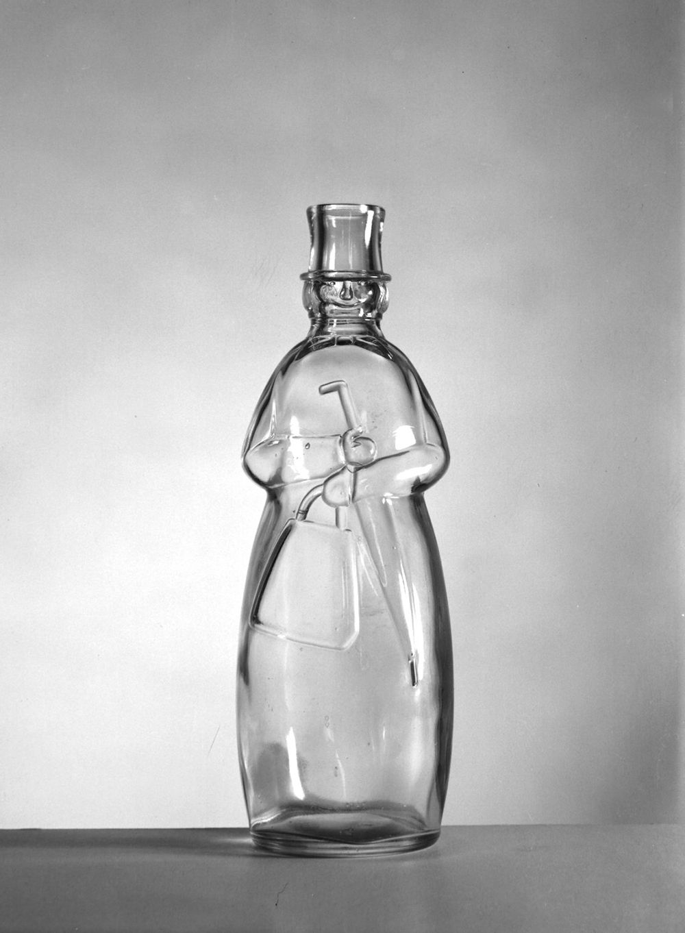Bottle figure of Carrie Nation, late nineteenth century.