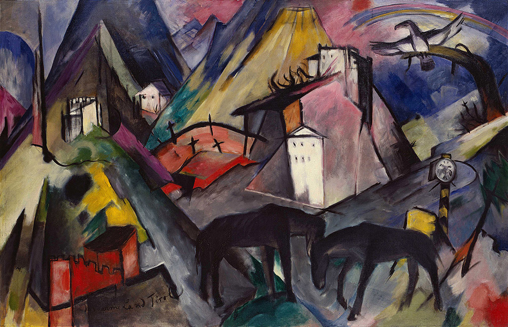 <em>The Unfortunate Land of Tyrol</em>, by Franz Marc, 1913. Solomon R. Guggenheim Museum, New York Solomon R. Guggenheim Founding Collection.