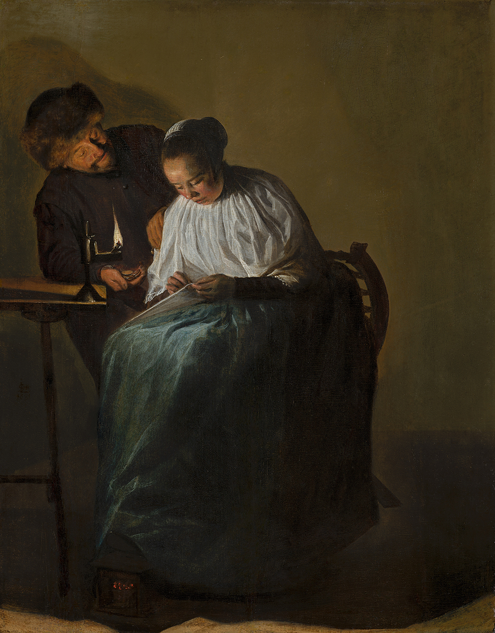 Man Offering Money to a Young Woman, by Judith Leyster, 1631.