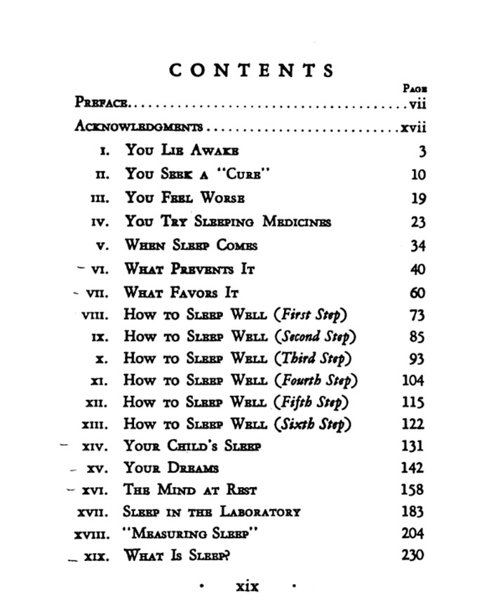 “You Can Sleep Well: The ABC’s of Restful Sleep for the Average Person,” by Edmund Jacobson, MD, 1938. University of Michigan, HathiTrust Digital Library.