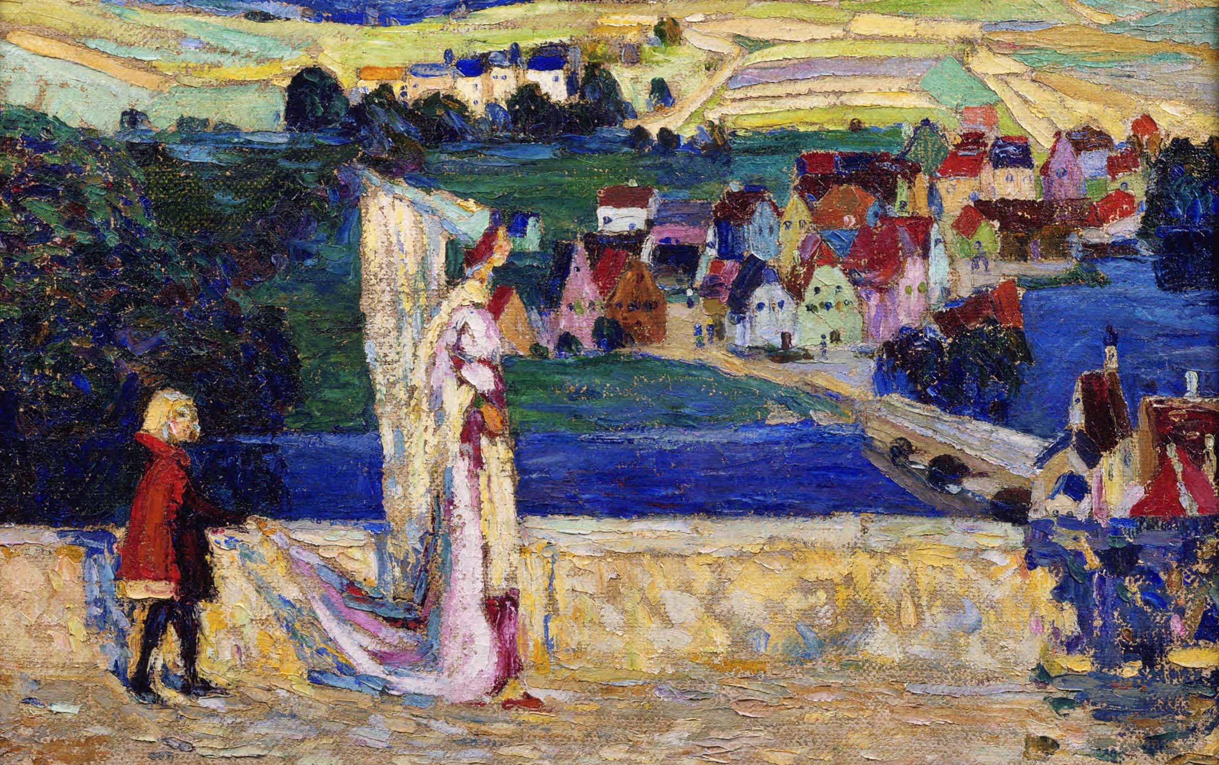 Promenade (Sketch), by Wassily Kandinsky, 1903
