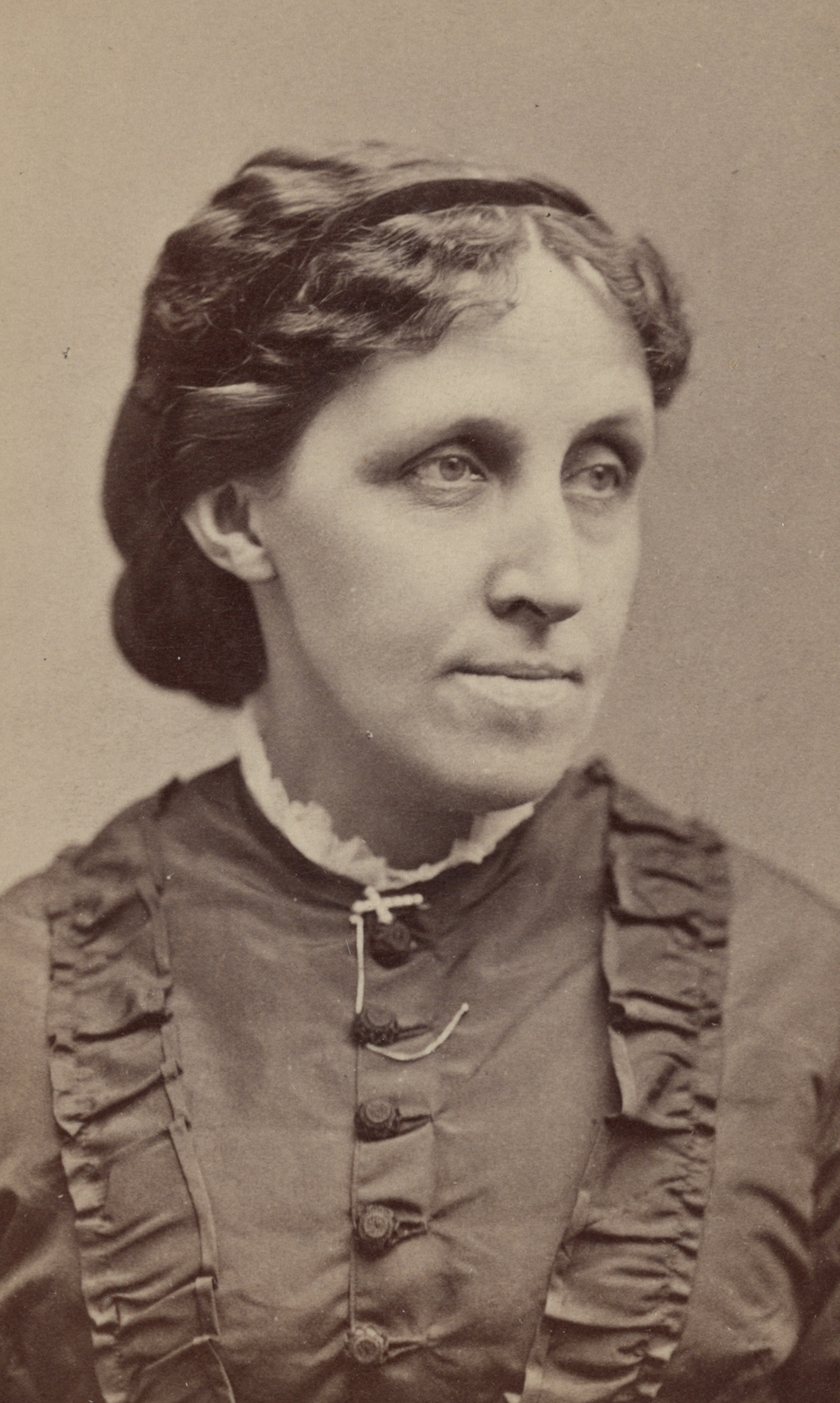 Louisa May Alcott, 1870. Photograph by G.K. Kendall. Library of Congress, Prints and Photographs Division.