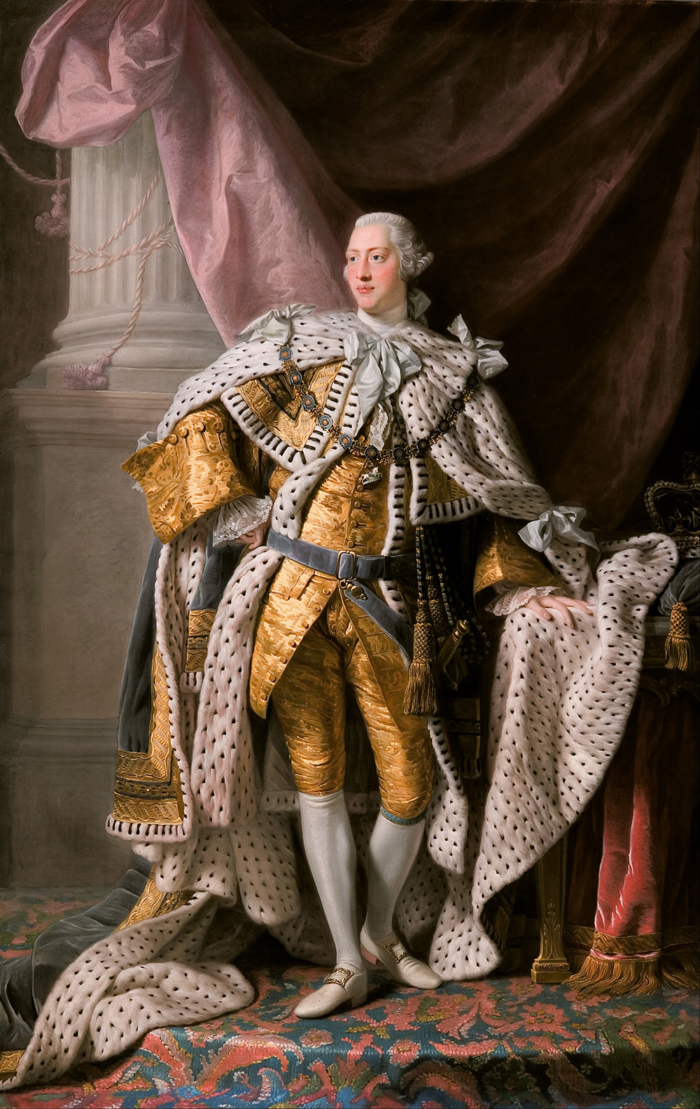 King George III in coronation robes, by Allan Ramsay, c. 1765. Wikimedia Commons, Art Gallery of South Australia.