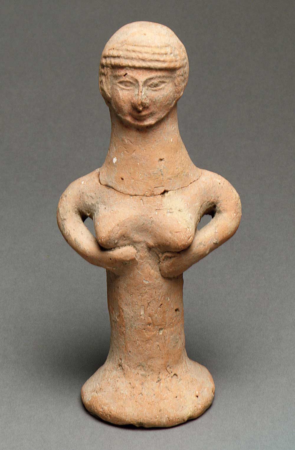 Nude female figure, Israelite, circa eighth century BC.