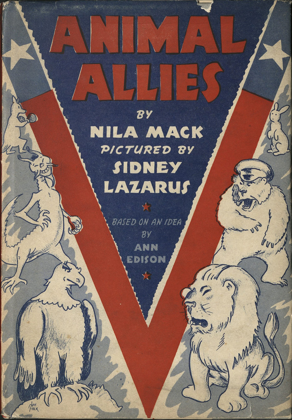 “Animal Allies,” by Nila Mack, illustrated by Sidney Lazarus, 1942. Julian Messner, Inc. 