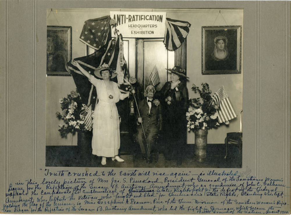 Anti-Ratification Headquarters, 1920. Josephine A. Pearson Papers, Tennessee State Library and Archives.