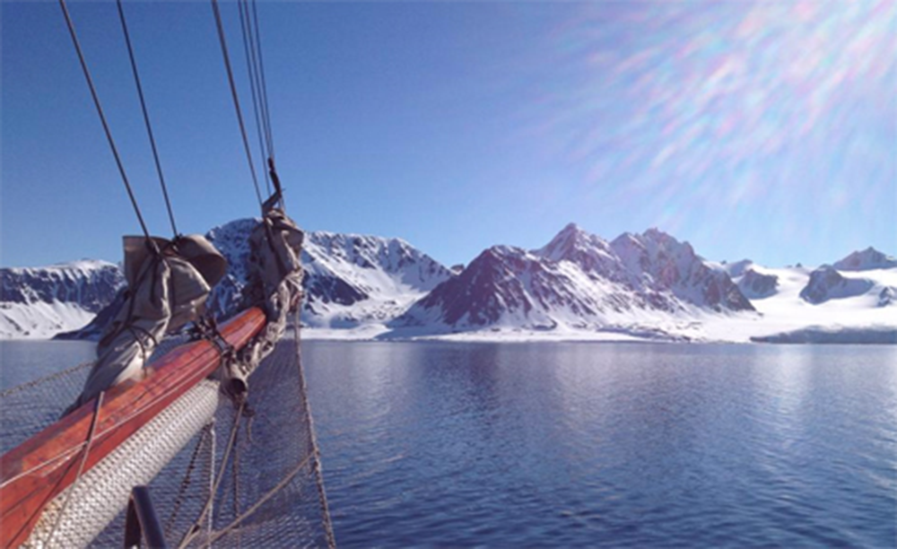 The bay of Magdalenafjord, 2013. Photograph by Colin Dickey.