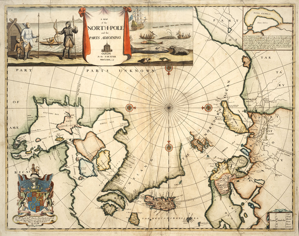 A map of the North Pole by Moses Pitt, 1680. Flickr, Toronto Public Library (CC BY-SA 2.0).