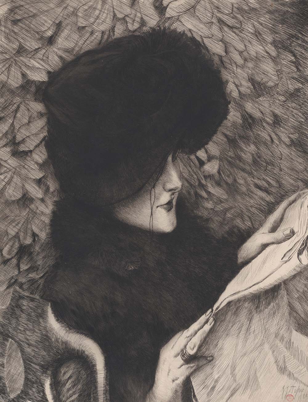 The Newspaper, by James Tissot, 1883. 