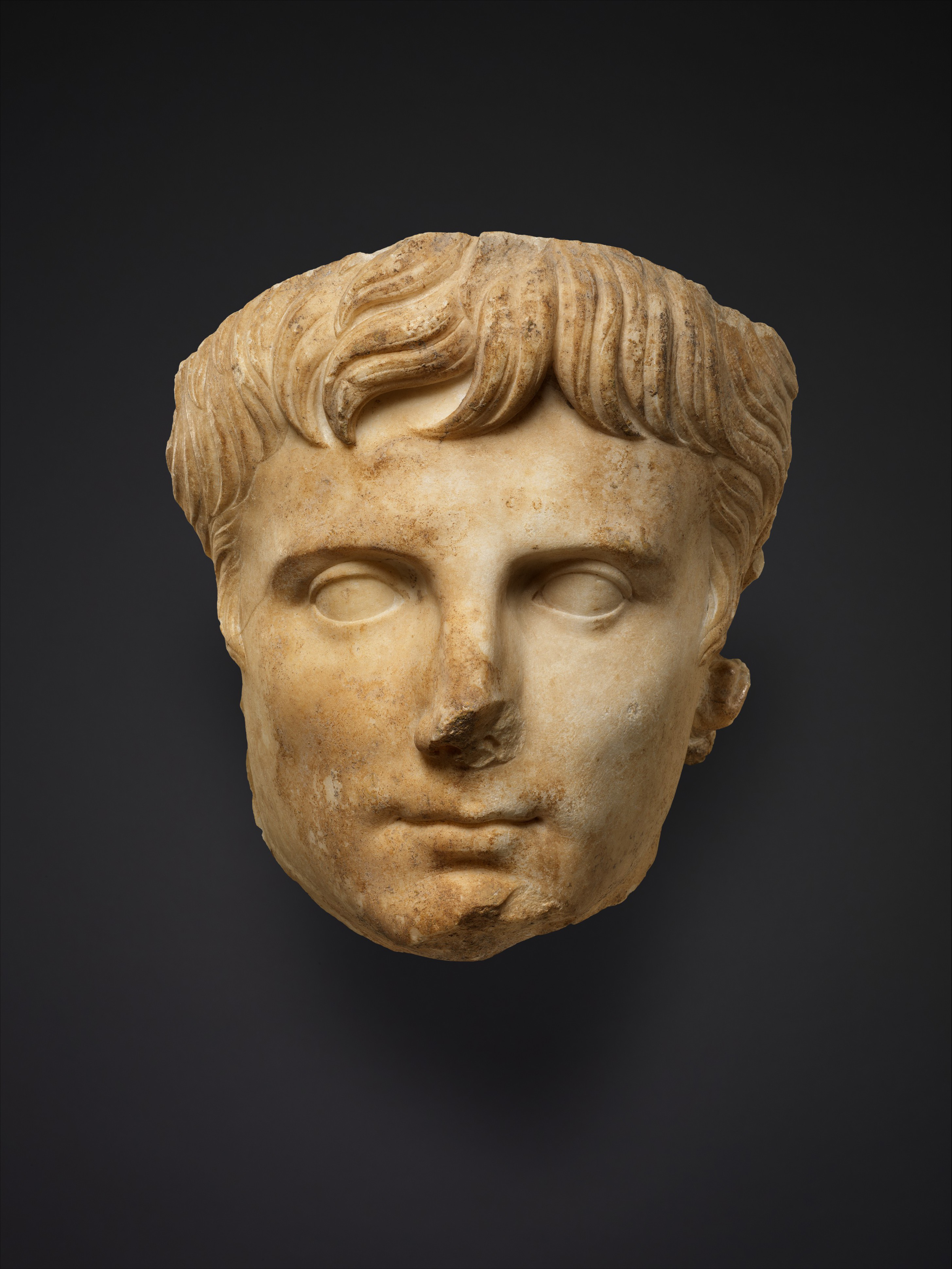 Marble portrait of the emperor Augustus, c. 14. The Metropolitan Museum of Art, Rogers Fund, 1907.