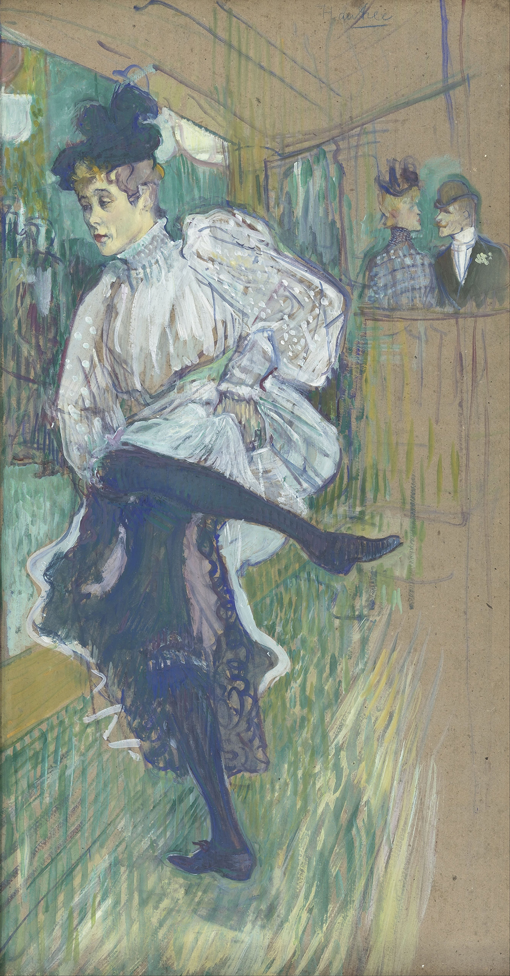Jane Avril Dancing, by Henri de Toulouse-Lautrec, c. 1892.