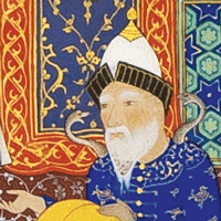 White-bearded man in a turban