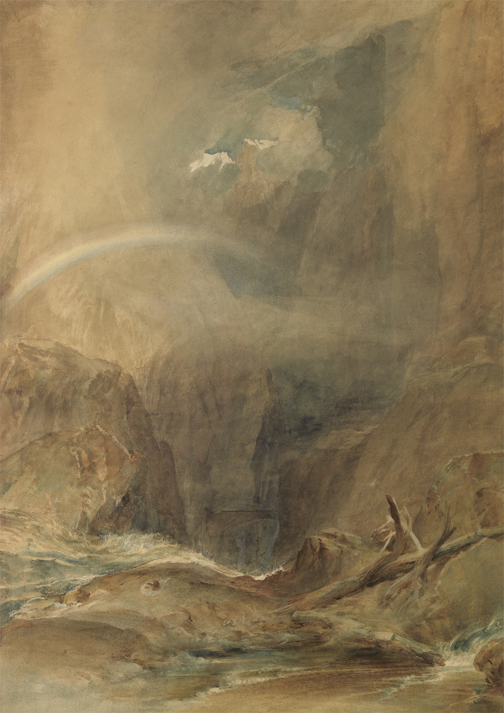 Devil’s Bridge, Saint Gotthard’s Pass, by J.M.W. Turner, c. 1804. Yale Center for British Art, Paul Mellon Collection.