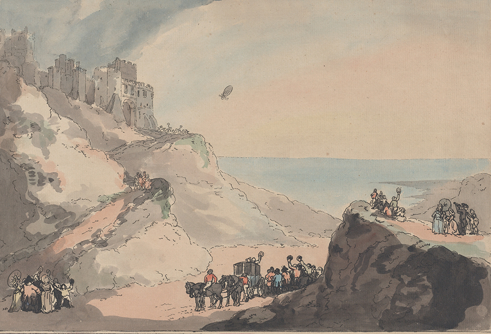 Departure of Blanchard and Jeffries’ Balloon from Dover, by Thomas Rowlandson, 1794. The Metropolitan Museum of Art, Gift of Paul Bird, Jr., 1962.