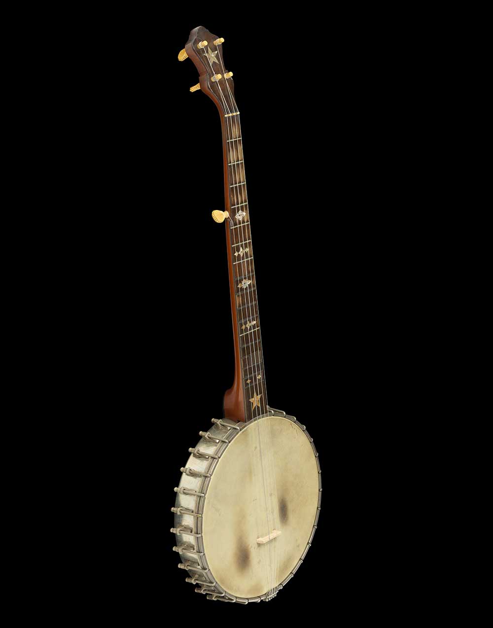 Banjo created for Charles P. Stinson, by John H. Buckbee, nineteenth century.