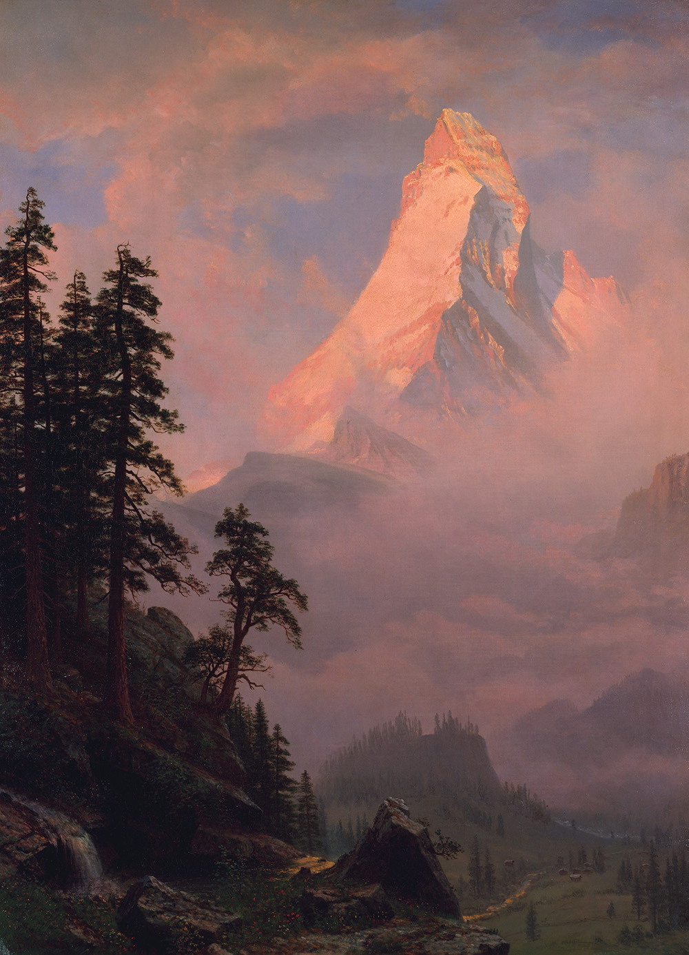 Sunrise on the Matterhorn, by Albert Bierstadt, c. 1875. The Metropolitan Museum of Art, Gift of Mrs. Karl W. Koeniger, 1966.