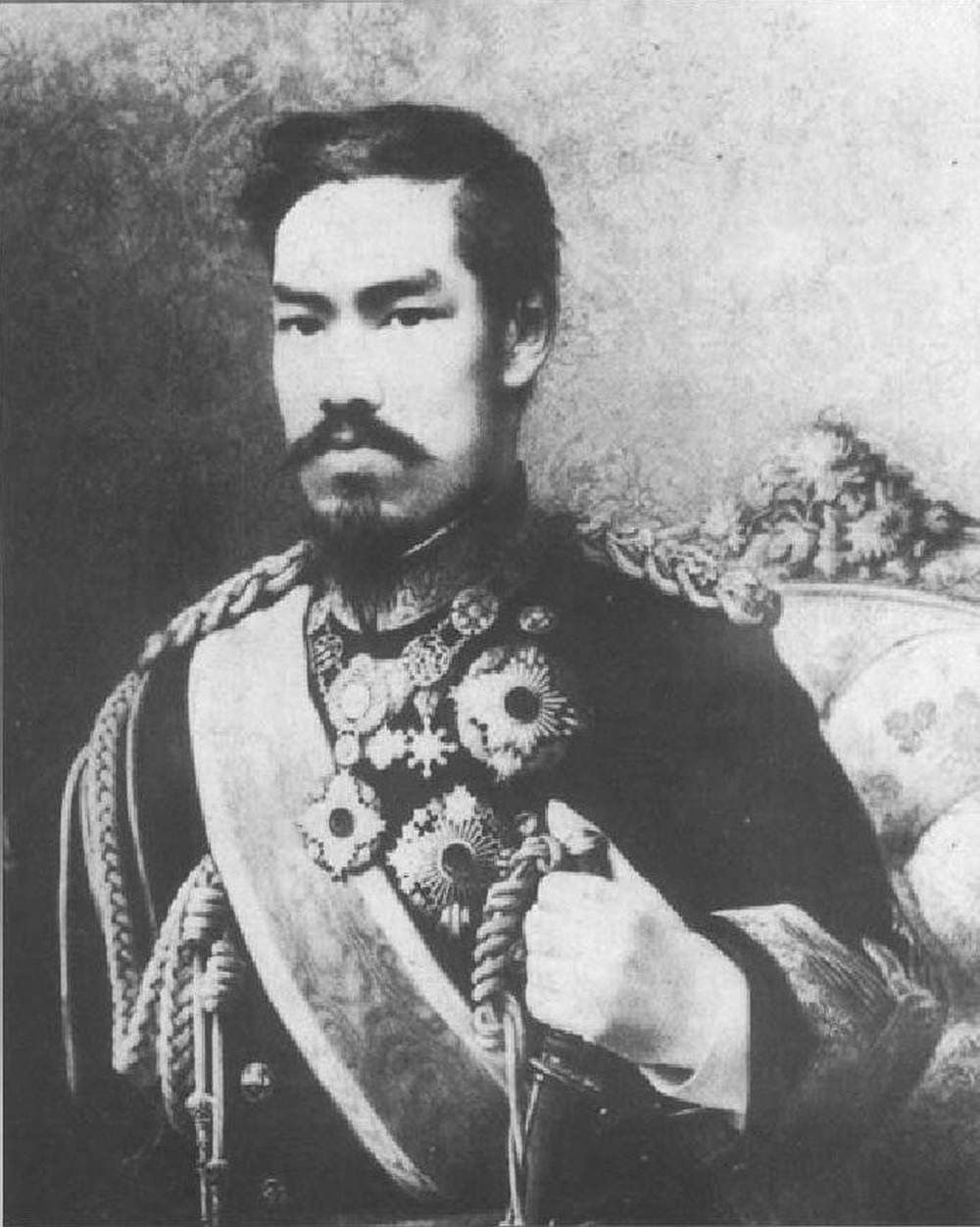 Emperor Meiji of Japan, 1887. Bishop Museum.