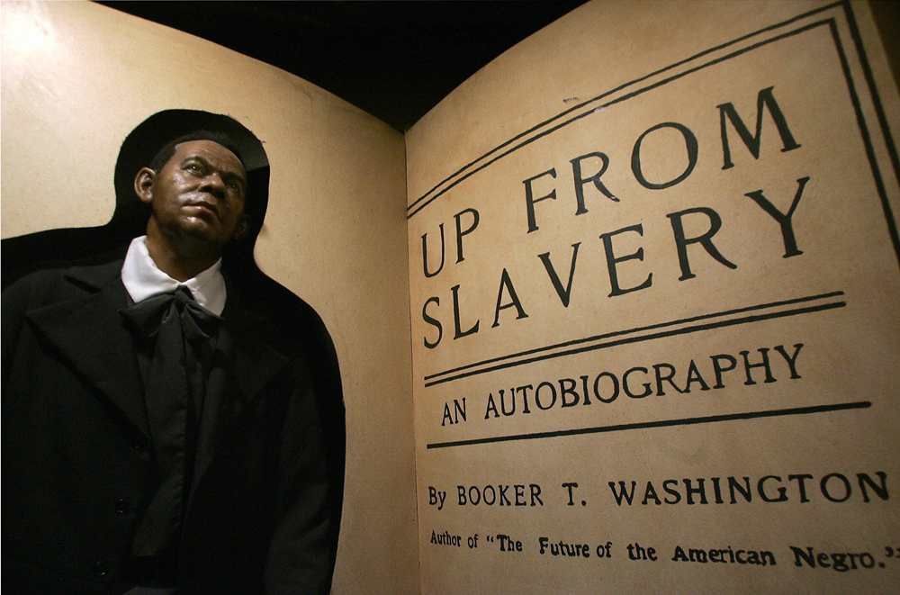 Wax figure of Booker T. Washington, JIM WATSON/AFP/Getty Images.