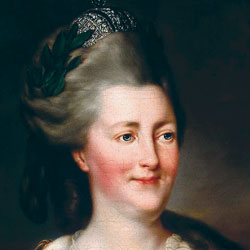 A painting of Catherine the Great.