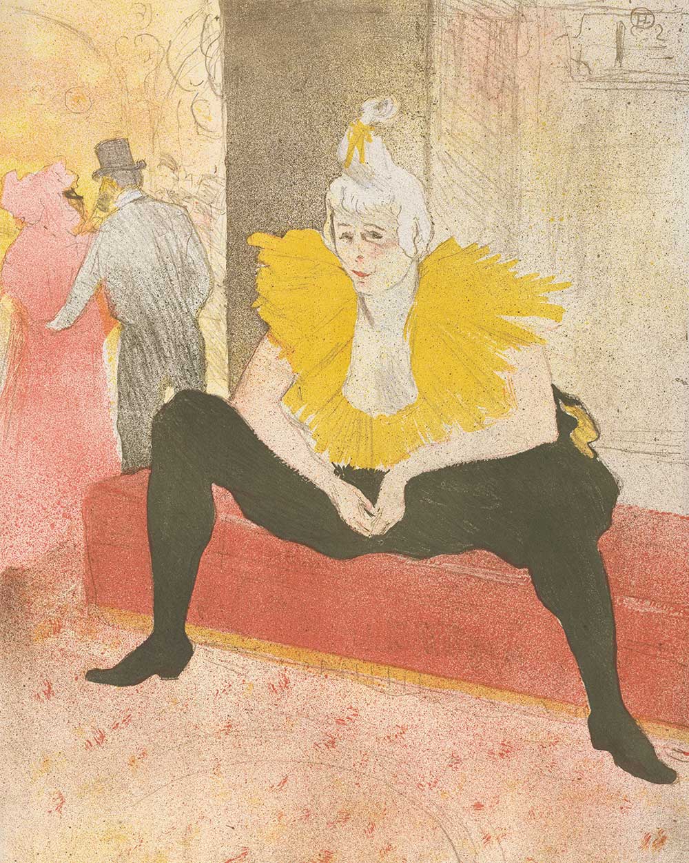 The Seated Clowness (Mademoiselle Cha-u-ka-o), by Henri de Toulouse-Lautrec, 1896. The Metropolitan Museum of Art.