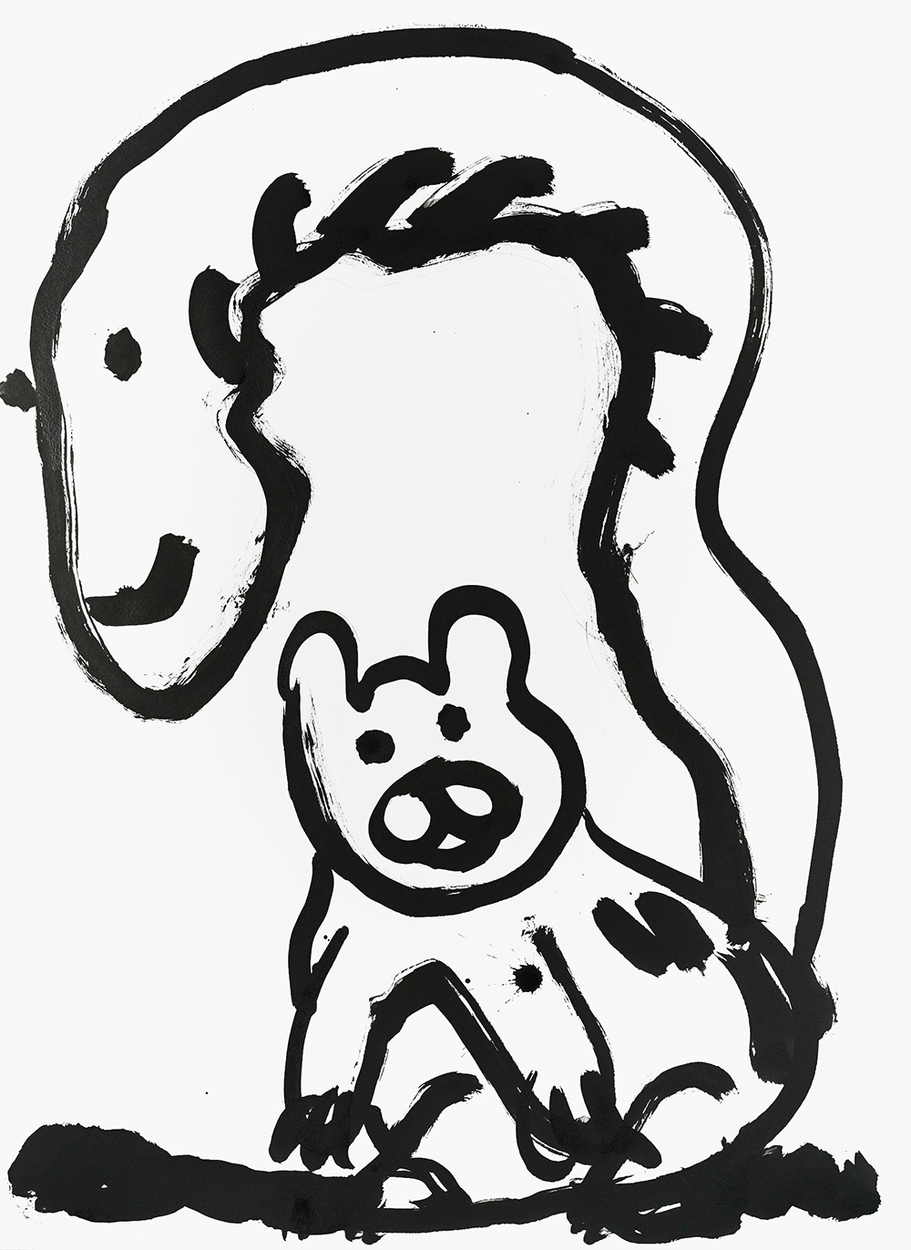 das Eichhörnchen, Eichkätzchen (squirrel, oak kitten), by Paul Chan, 2020