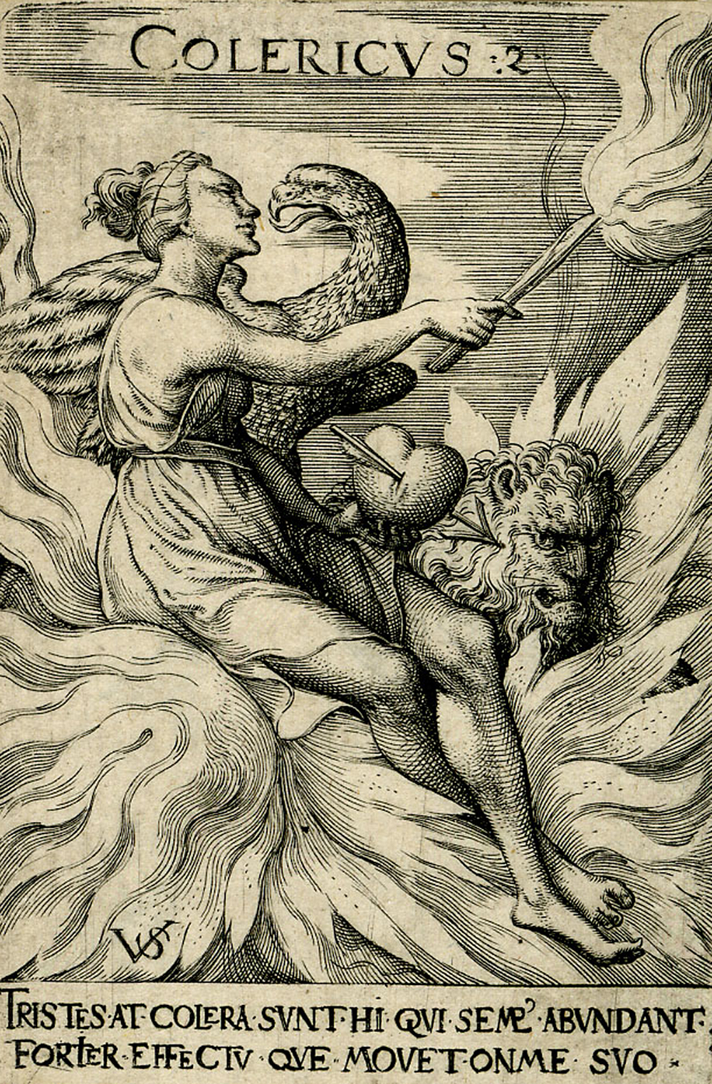 The Choleric Temperament, by Virgil Solis, c. 1530. © The Trustees of the British Museum.