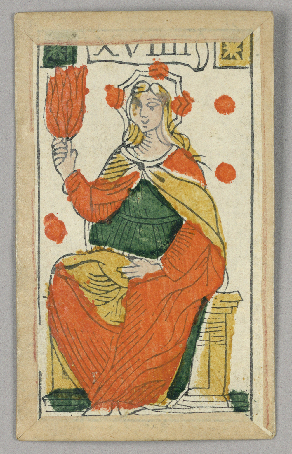 Tarot card, seventeenth century. Cooper Hewitt, Smithsonian Design Museum.