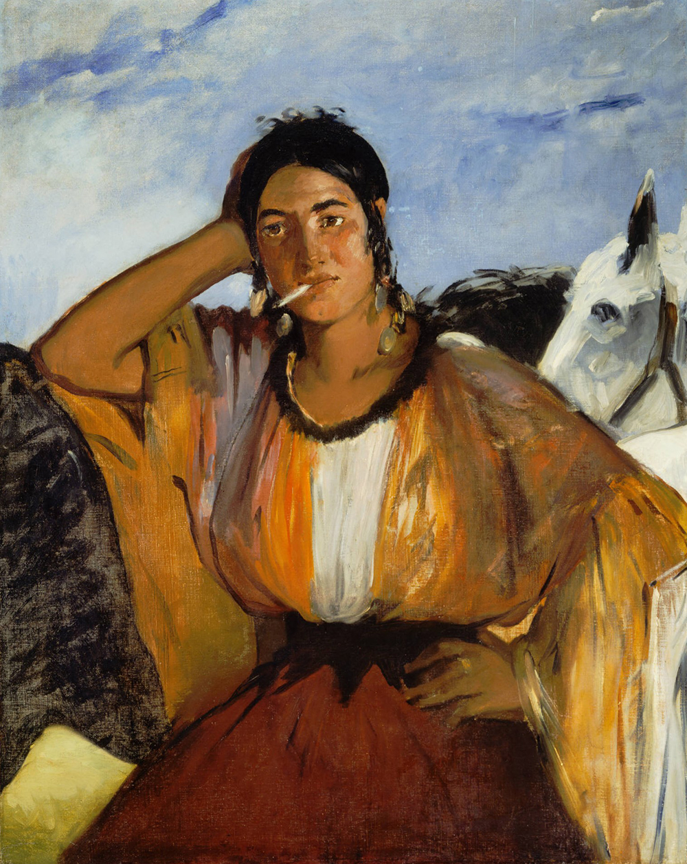 Gypsy with a Cigarette, by Édouard Manet. Princeton University Art Museum.