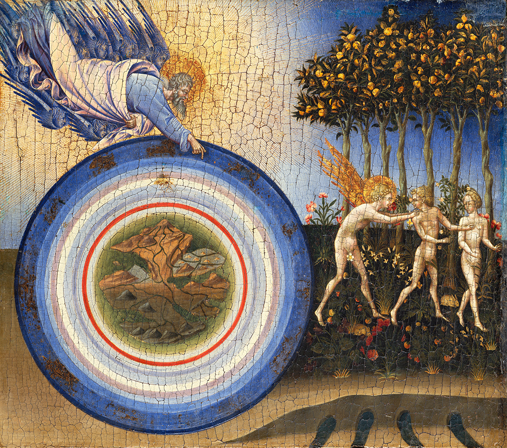 The Creation of the World and the Expulsion from Paradise, by Giovanni di Paolo, 1445. The Metropolitan Museum of Art, Robert Lehman Collection, 1975.