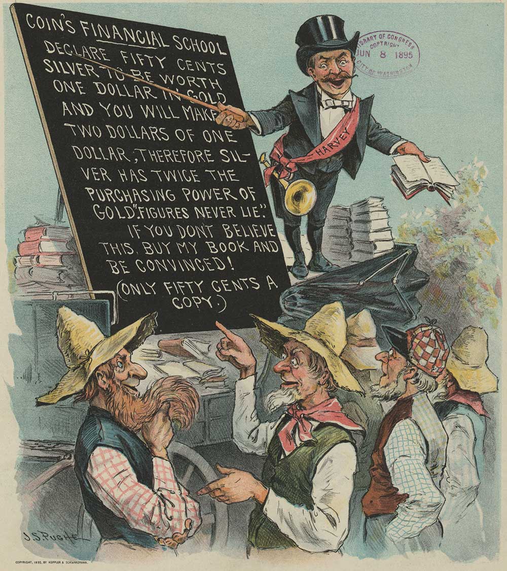 The Financial Fakir Fooling the Farmers, by J.S. Pughe, 1895.