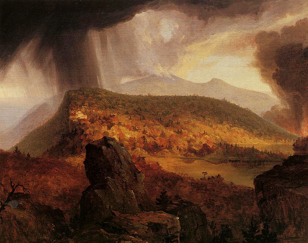 Catskill Mountain House: The Four Elements, by Thomas Cole, 1843.