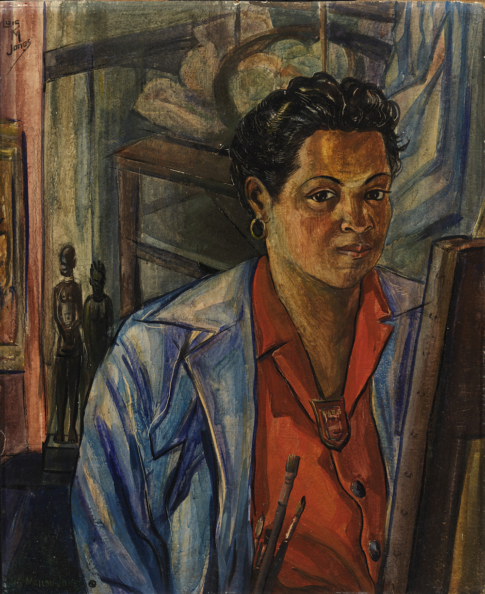 Self Portrait, by Loïs Mailou Jones, 1940. Smithsonian American Art Museum, Bequest of the artist.