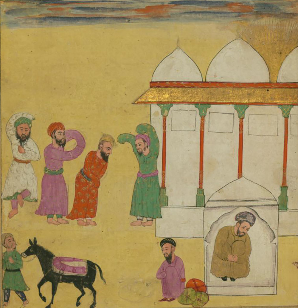 A Group of Sufis, Having Stolen a Donkey from Another Sufi, Celebrate in Dance and Song, India, 1663.