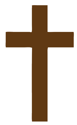 A brown cross.