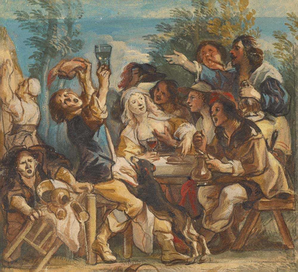 A Merry Company, by Jacob Jordaens, c. 1644. 