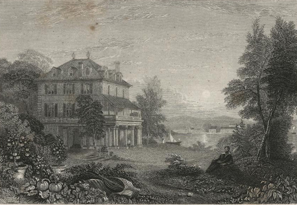 Villa Diodati, the residence of Lord Byron, by Edward Finden, 1832. New York Public Library.