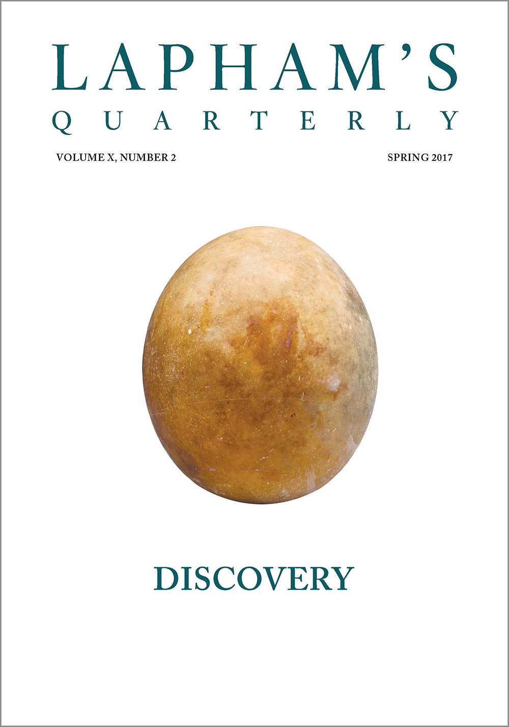 Discovery, the Spring 2017 issue of Lapham’s Quarterly.