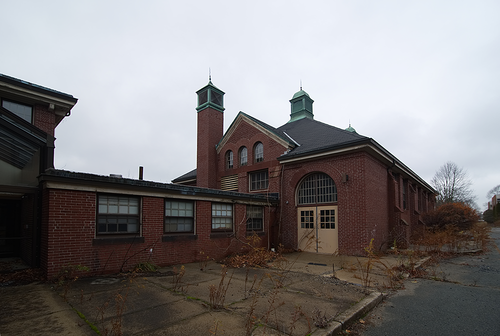 The Fernald’s schoolhouse, 2016. This building was among the first constructed during the 1890s and included a full gymnasium for physical education. Photograph by David Whitemyer.