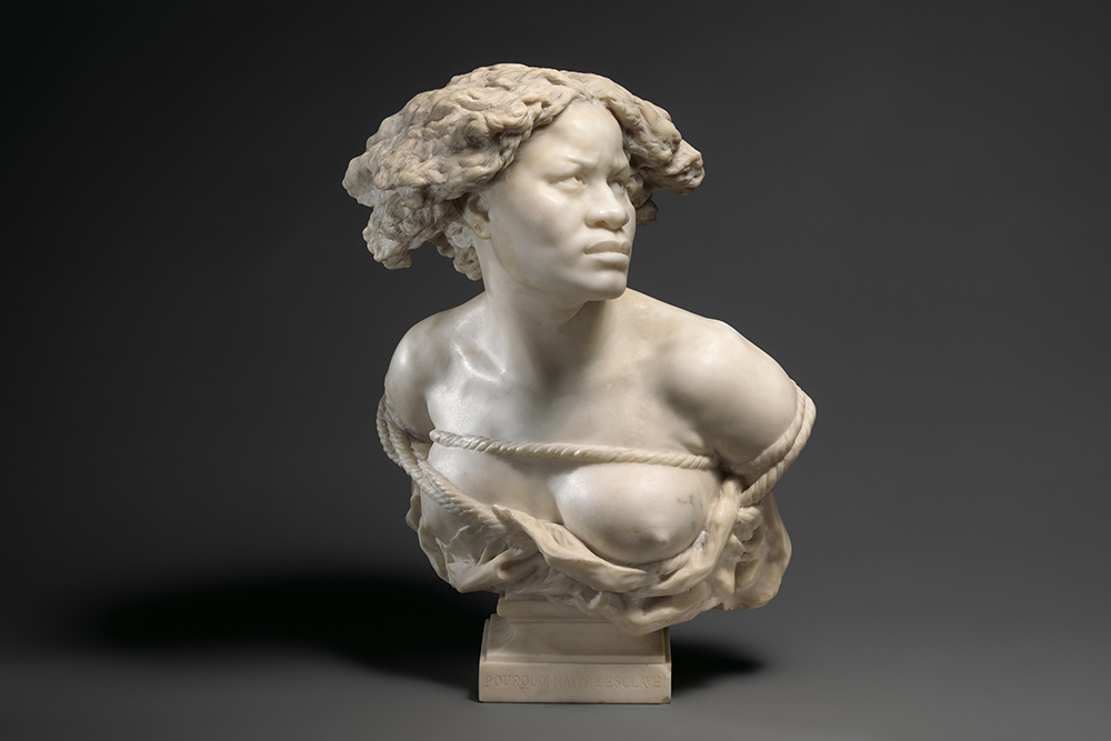 Why Born Enslaved!, by Jean-Baptiste Carpeaux, 1873. The Metropolitan Museum of Art, Purchase, The Wallace Foundation, Wrightsman Fellows Gifts, and Iris and B. Gerald Cantor Foundation Gift, 2019.