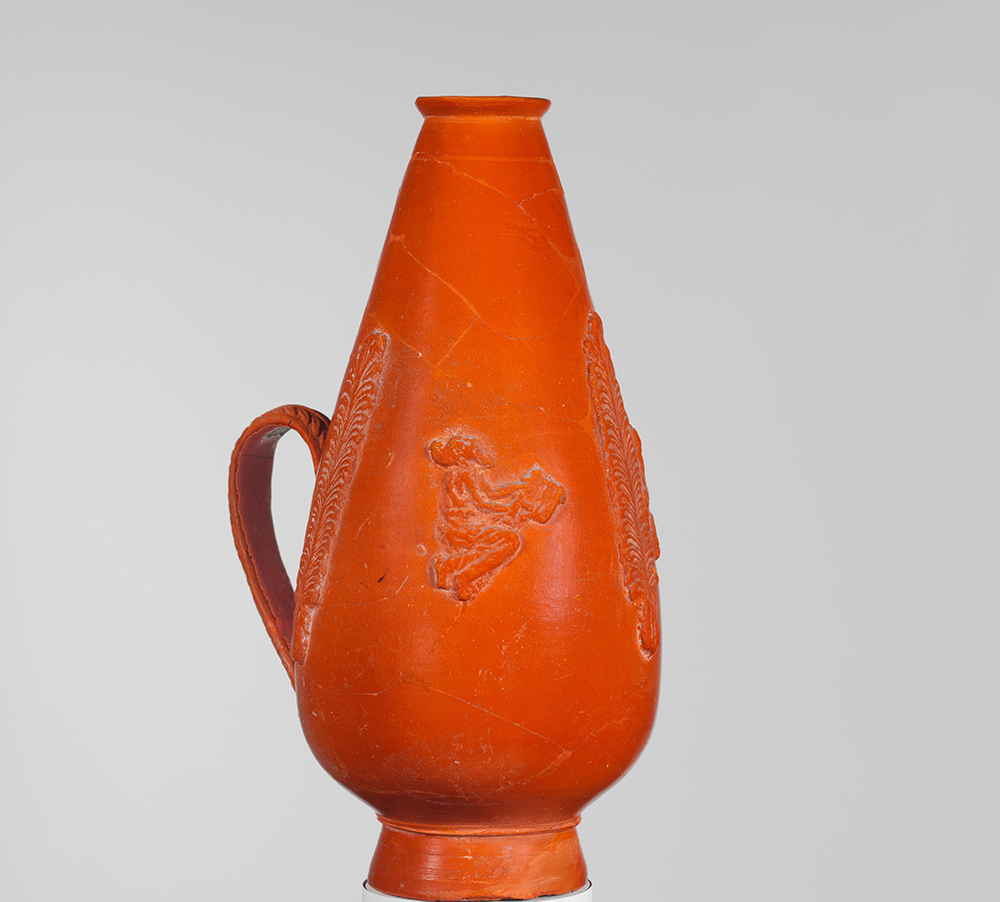Terra-cotta jug, Roman, c. 250. The Metropolitan Museum of Art.